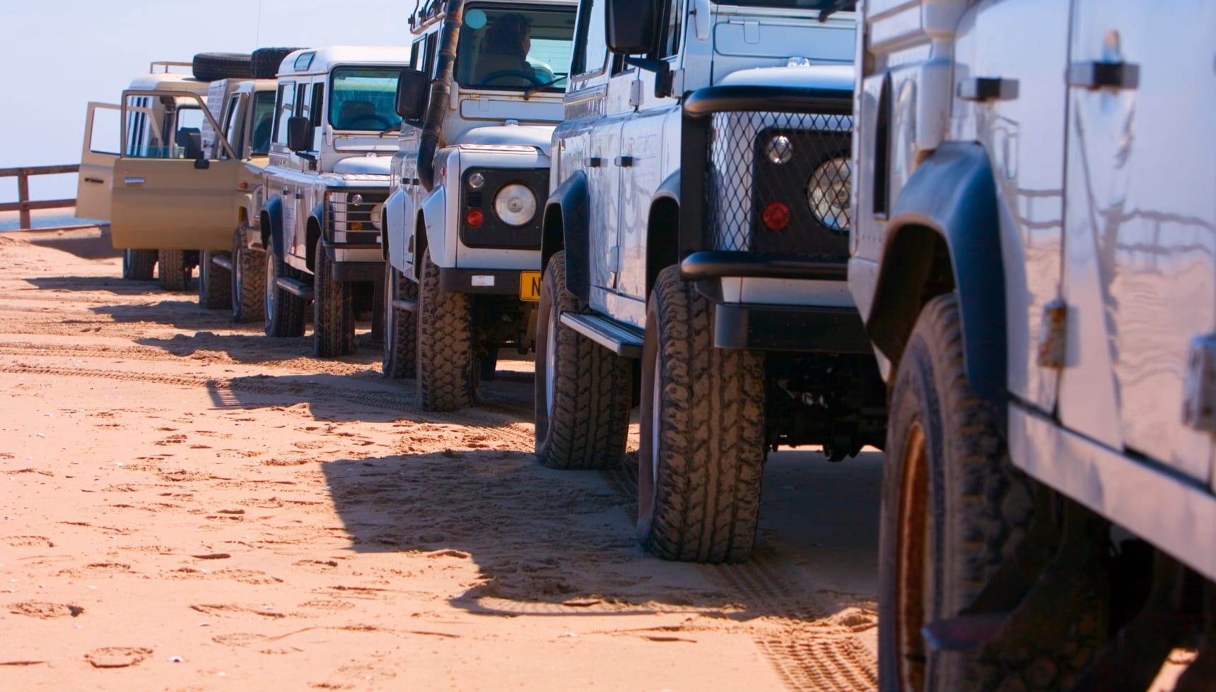 Pneus de plusieurs Jeep 4x4